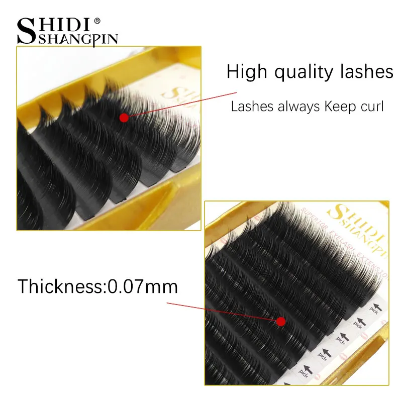SHIDISHANGPIN 12Rows/Case Individual Mink Eyelashes Natural Long Eyelash Extension B/C/D Curl Make Up Mink Individual Lashes SHIDISHANGPIN 12Rows/Case Individual Mink Eyelashes Natural Long Eyelash Extension B/C/D Curl Make Up Mink Individual Lashes