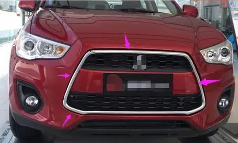 

ABS Хромированная передняя решетка радиатора для Mitsubishi ASX 2013-2015