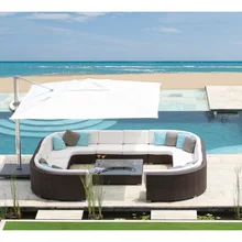 Торговля уверенность новое поступление Королевский сад Бали ротанга открытый круглый мебели для гостиной