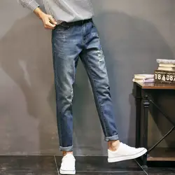 2019 новые мужские зауженные повседневные джинсы Штаны Весна и осень мужская носить джинсы-варёнки ретро тонкий Молодежные джинсы мужские
