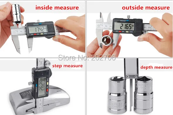 Высокое качество 200 мм " цифровой штангенциркуль Калибр микрометр Электронный штангенциркуль цифровой штангенциркуль 0-200 мм