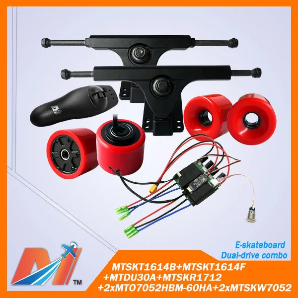 Maytech (8pcs) dual motor electric skateboard 70mm hub motor kit