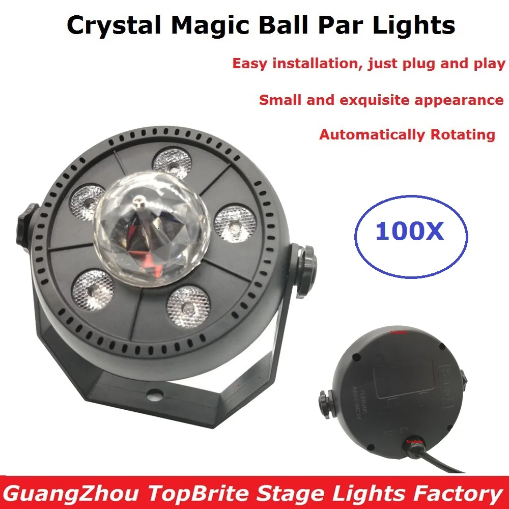 

Factory Sales LED Stage Wash Effect Lights RGB Crystal Magic Ball Par Lights 90-240V Perfect Disco Laser Projector Christmas