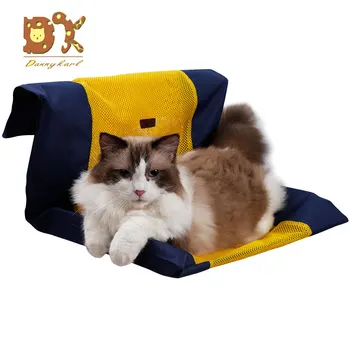 

New Summer Mesh Cat Hammock Cat Cage Hanging Nest Can Be Strip and Clean Balcony Cat Swing Bedspread Not Contain Iron Frame 2019