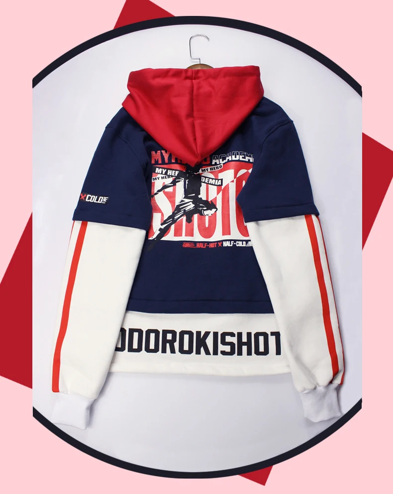 Толстовка с капюшоном с героями мультфильма «Мой герой» и надписью «Todoroki Shoto»; Bakugou Katsuki; комплект из 2 предметов; толстовки с длинными рукавами; Верхняя одежда; пальто