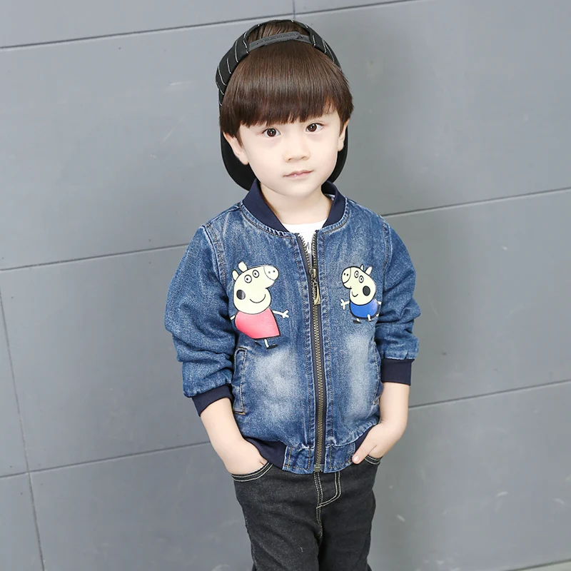 

Children's clothing boy, autumn, 2017 new baby boy and baby cowboy jacket, Korean version of children's jeans, spring and autumn