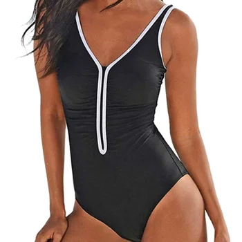 

Women Swimwear One Piece Swimsuit Backless Swim Suit Bathing Suit Female High Waist Swimwear
