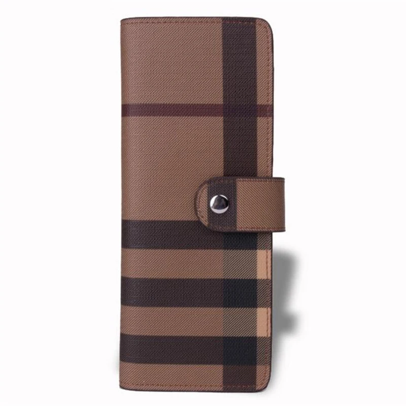 

New 2017 Fashion Case Grain PU Leather Men Women Wallet Card Holder Business Bank Card Purse Brand Zero Stripes Wallet A170