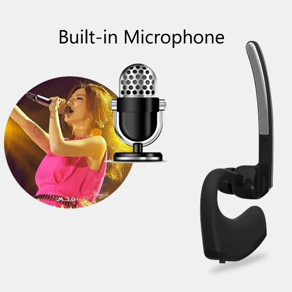 Wireless Headset Bluetooth Headphone Stereo Handfree Earphone With Mic For Android IOS Samsung iPhone Motorola Huawei PS3 Tablet