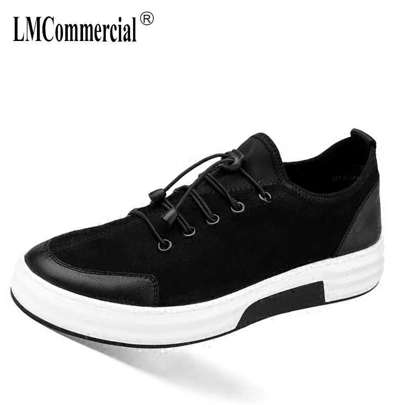

spring autumn summer all-match British retro Genuine leather shoes men breathable sneaker fashion black young men casual shoes
