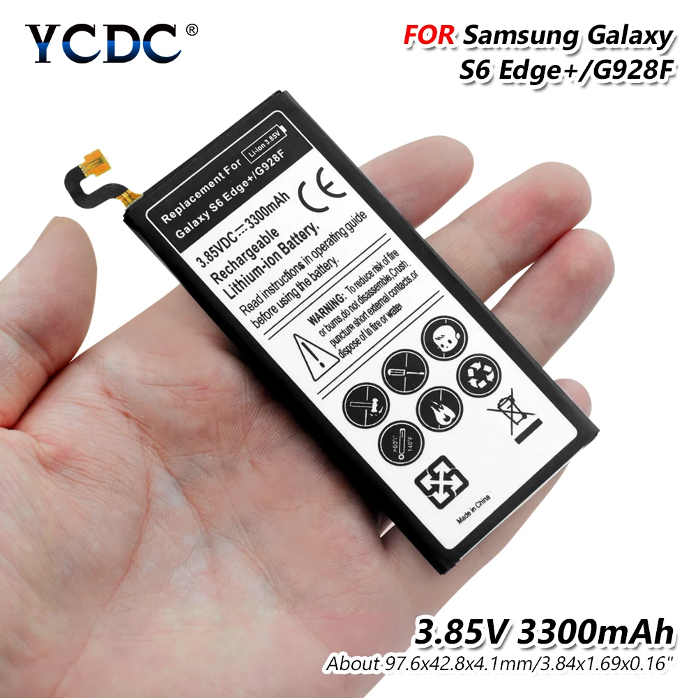 

Replacement Battery For Samsung GALAXY S6 edge Plus SM-G9280 G928P G928F G928V G9280 G9287 Plus S6edge+ 3300mAh Phone Battery