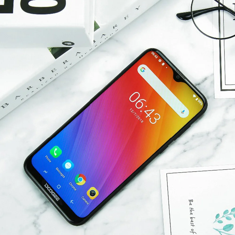 DOOGEE Y8 4G LTE Mobile phone MTK6739 Quad Core 3GB 16GB 8MP+8MP Android 9.0 3400mAh 6.1\