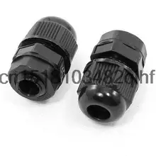 M12X1.5 Черный Тип Жесткого Пластика Водонепроницаемый Кабельный Ввод Разъем Глава Пара