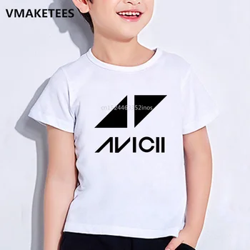 

Kids Summer Short Sleeve Girls & Boys T shirts Music Dj Avicii Print Children's T-shirt Casual Fashion Baby Clothes,HKP5179
