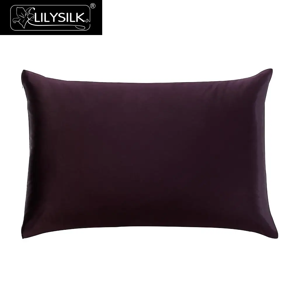 

LilySilk Pillowcase Silk Pure 100 Natural for Hair 25 Momme Terse Luxury Zipper Mulberry Beauty Home Textile Free Shipping