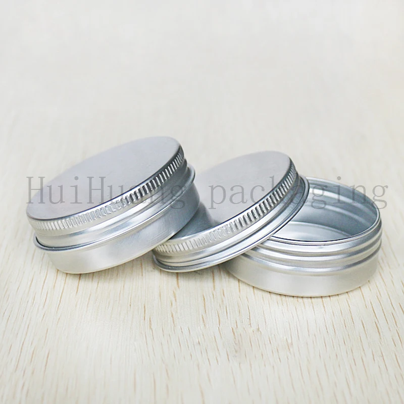 

100pc 30g Empty Aluminum Jar with Screw lid,1oz Aluminum Container for skin Care Cream ointment hand cream solid perfume storage
