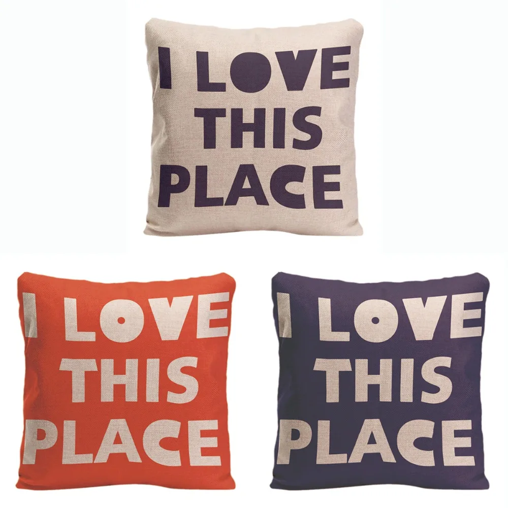 لطيف القطن غطاء وسادة مع تصميم مضحك أنا أحب هذا المكان الكتان الزفاف ديكور غطاء وسادة مكتب سيارة المنزل أريكة وسادة القضية لطيف القطن غطاء وسادة مع تصميم مضحك أنا أحب هذا المكان الكتان الزفاف ديكور غطاء وسادة مكتب سيارة المنزل أريكة وسادة القضية