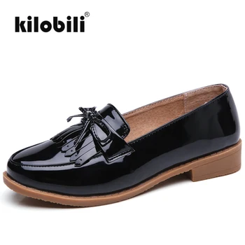 

kilobili 2018 Summer Women Loafers Shoes Patent Leather Slip on Women Moccasins Casual Shoes Shallow Ballet Flats Shoes Women