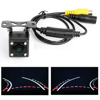

CCD Night Vision Car Dynamic Reversing Trajectory Rearview Backup Camera with Auto-changeable Parking Lines 6 Glass Lens