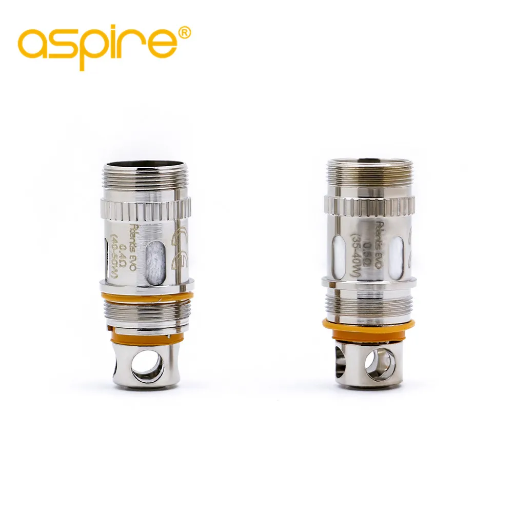 

original 5pc-pack Aspire Atlantis EVO Coils for atlantis Evo Tank available resistance 0.4 ohm 0.5ohm