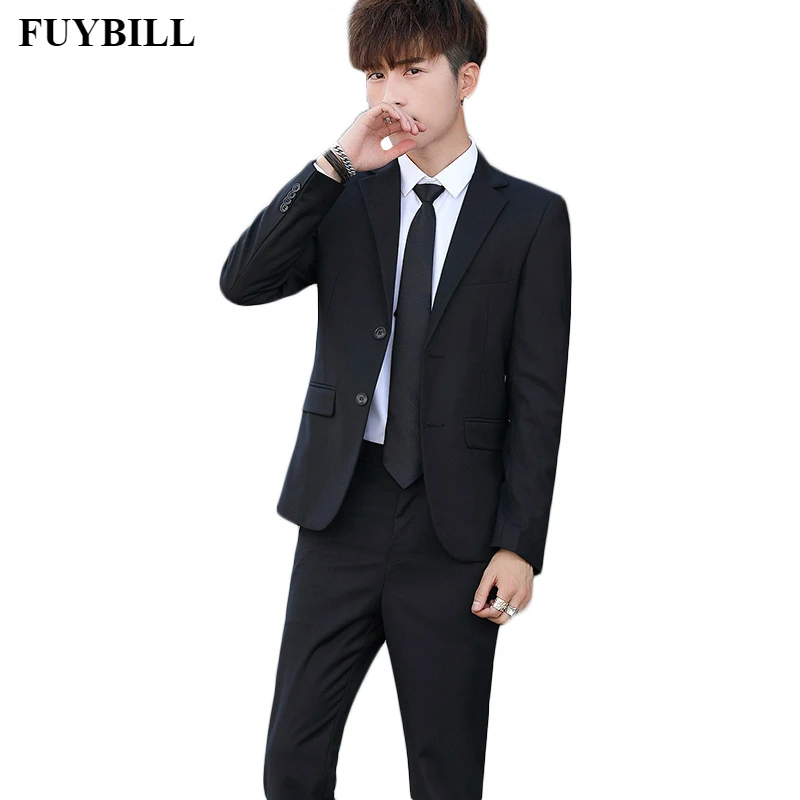 

Fuy Bill Men's New Suit Men's Breathable Anti-wrinkle Comfortable Slim Business Casual Wedding Dress Business Gentleman Dress