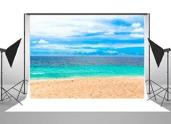 

HUAYI Seaside beach background for photo studio photography digital printing pet newborn photobooth children backdrop XT-6921