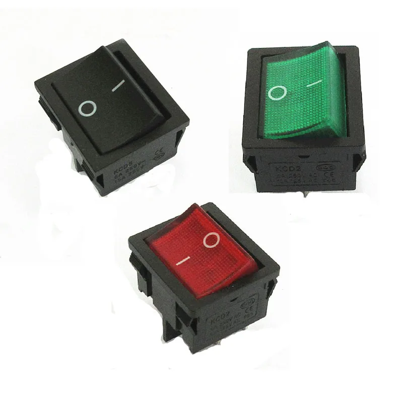 

5pcs KCD5 Drinking Fountain Rocker Switch 4 6 Pin 2 3 Level 6A 250V OFF-ON Multiple Colour Multifunctional Electric Accessories