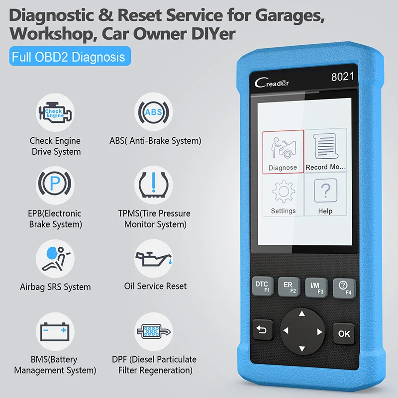Старт CR8021 OBD2 автомобиля диагностический инструмент DPF регенерации для дизельных