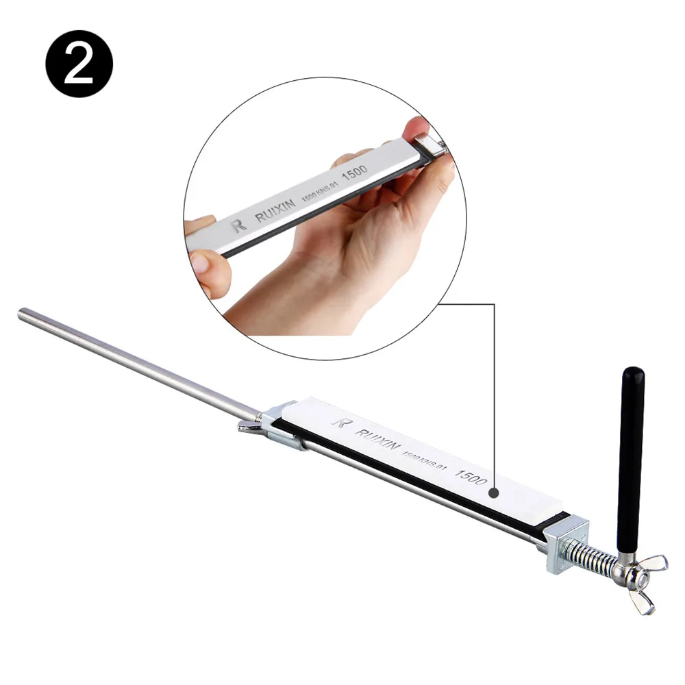 Ruixin Pro III Fix-angle Stainless Steel Professional Knife Sharpener Chef Choices Kitchen Sharpening System With 4 Whetstones18
