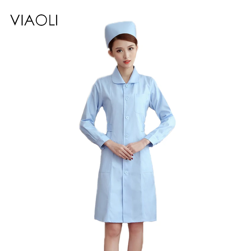 Ladys White Short Sleeve Lab Coat Doctors Surgeon Scientist Outfit