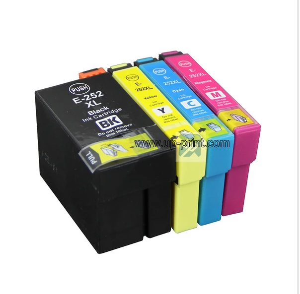 До 4 шт. чернильный картридж 252XL T2521 совместимый с Epson анализатором WF7620 WF7610 WF3640 WF3620