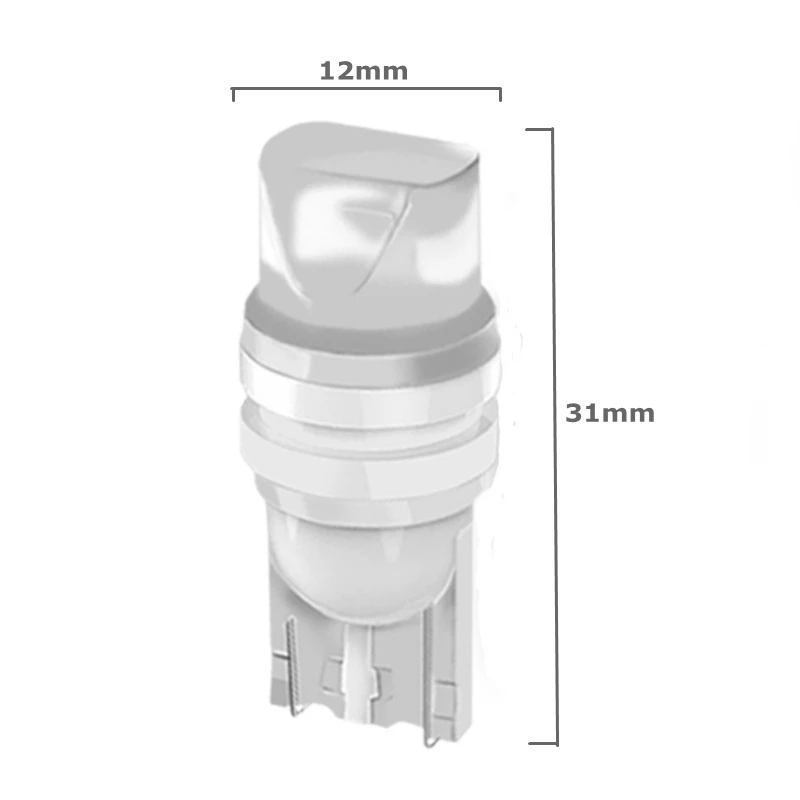 10 шт. высокотемпературный сопротивление T W5W светодиодный Автомобильный свет SMD 3030 маркер лампа WY5W задний боковой Клин для лампы парковочный купольный свет