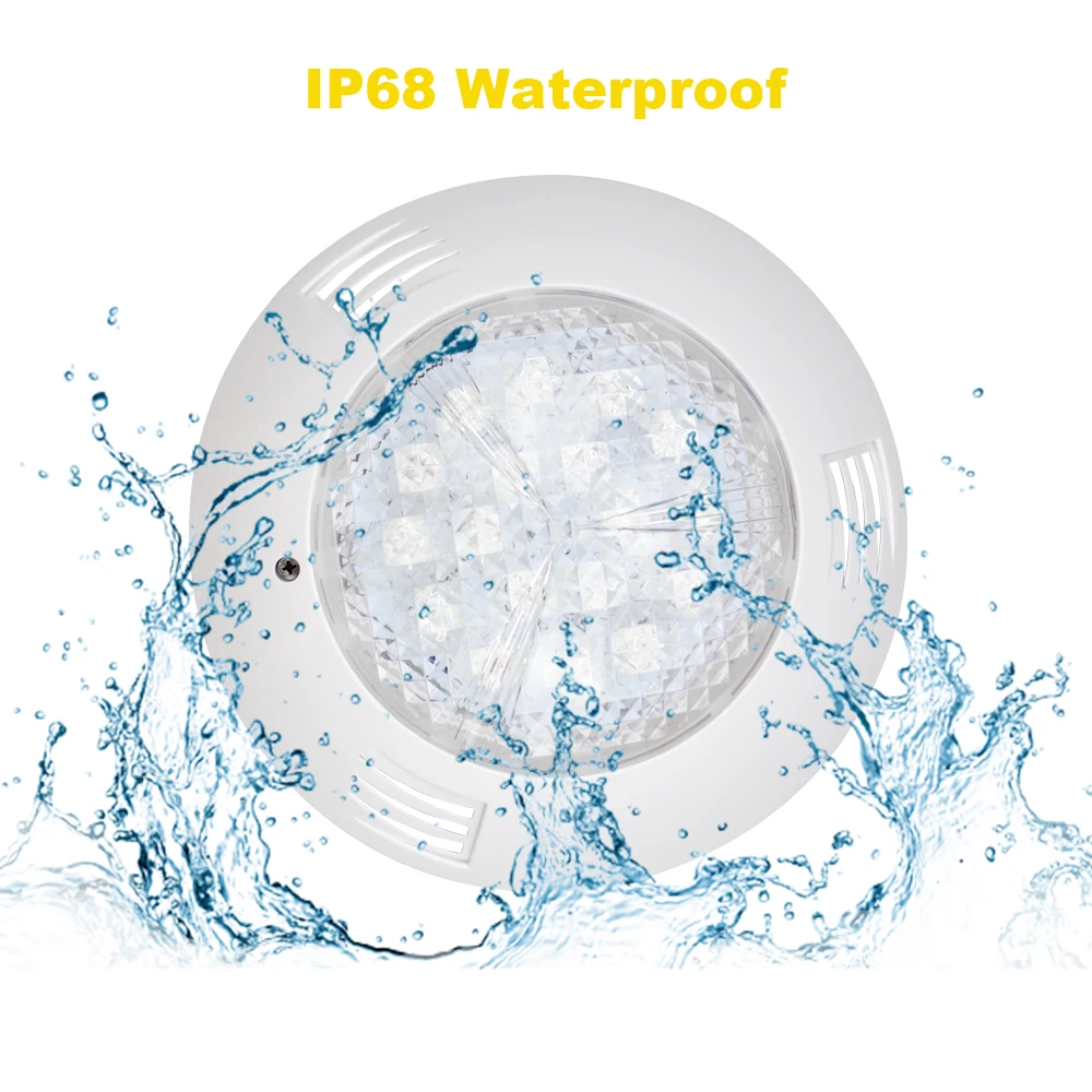 2 piezas 54 W RGB IP68 piscina subacuática luz AC/DC 12 V fuente piscina pared remoto IR estanque decoración iluminación