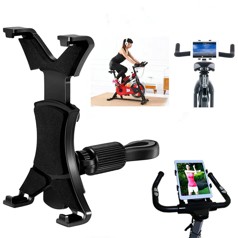 Tablet holder for ipad stand tablet car holder Mount Bracket Gym Handlebar Clip Stand Sport Adjustable 7.0-11 inch tablet Holder