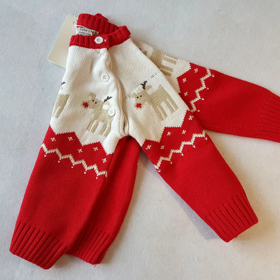 2017 Новый хлопковый шерстяной свитер с длинными рукавами для девочек и мальчиков Модный зимний детский Рождественский свитер наивысшего