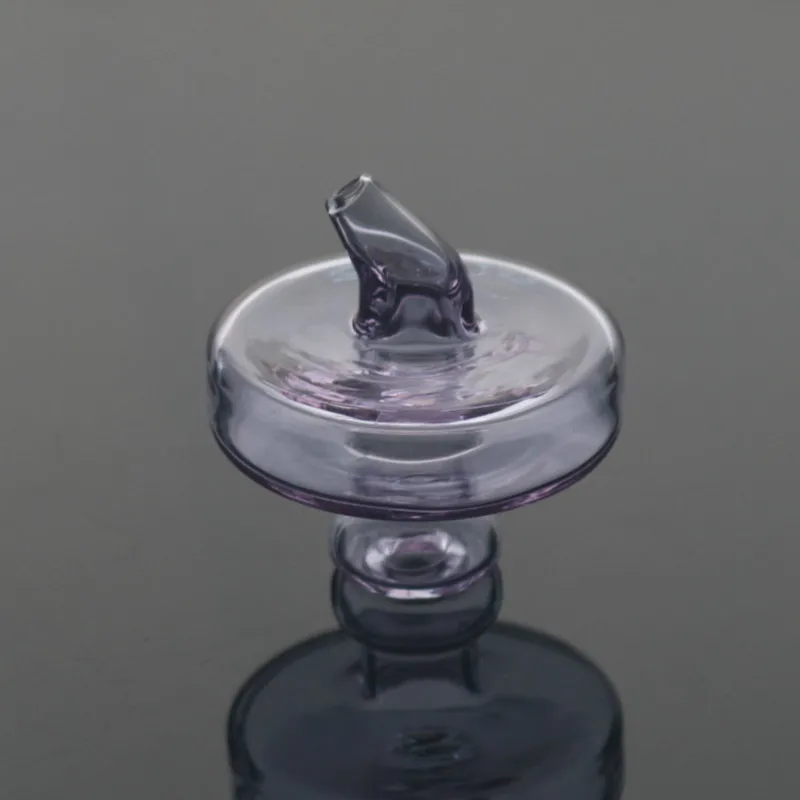 Новое поступление цветные стеклянные НЛО карбюраторы кепки для термического кварца Banger гвозди Enail Carb кепки для стеклянного Бонга - Цвет: purple