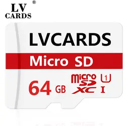 LVCARDS Micro SD объемом до 32 GB карта SDXC 80 МБ/с. Класс Class10 слот для карт памяти C10 UHS-I TF/SD карты модуль памяти Transflash карты памяти SDXC 64 Гб 128 для доставка