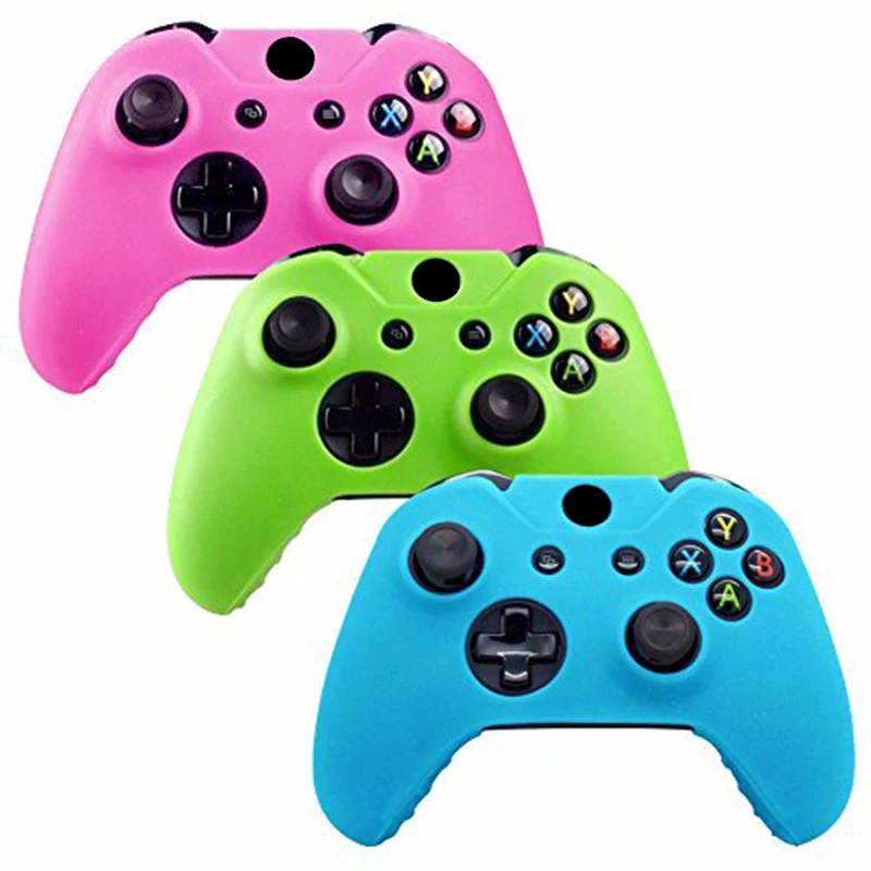 Glow in Dark Silicone Gel Rubber Grip Protective Case Skin Cover For Microsoft Xbox One Wireless Controller-2