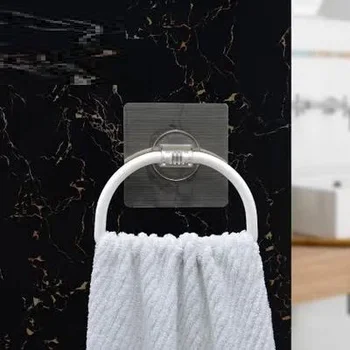

Wall Mounted Home Hotel Cabinet Cupboard Holder Bathroom PC Hanging Holder Organizer Kitchen Simple Fashion Towel Rack LY77