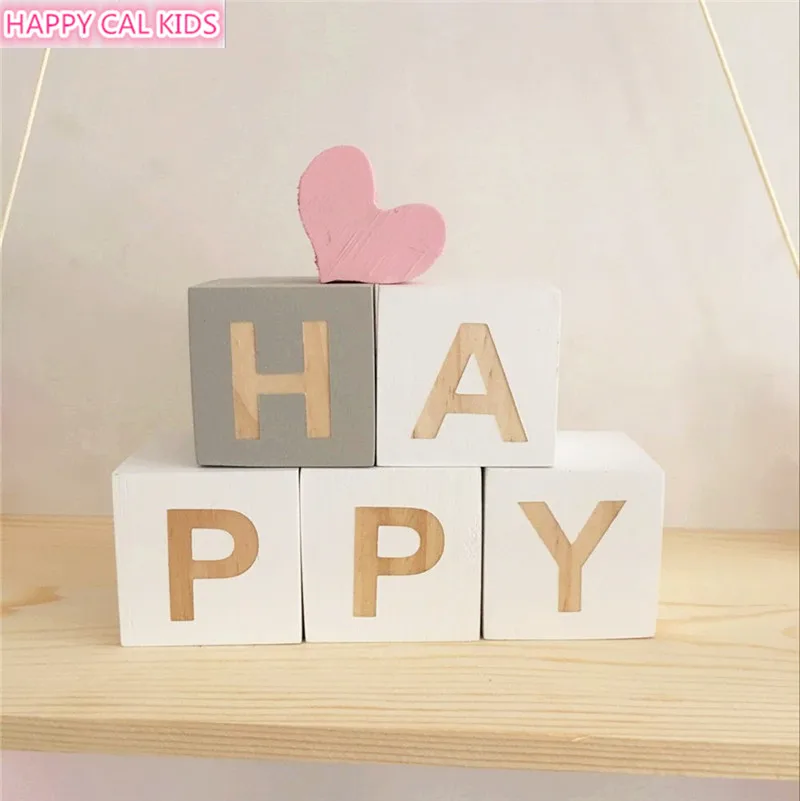 INS скандинавские DIY Детские отделочные блоки для комнаты ручной работы с цифрами