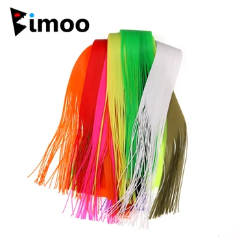 

Bimoo 1 Pack 30cmX40 strands Small Round Rubber String Fly Leg Streamer Tails Olive Red Pink Orange
