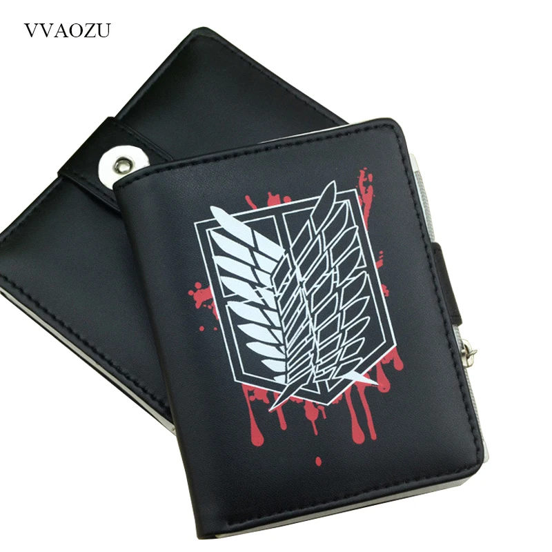 Кошелек Shingeki no Kyojin из мультфильма Атака Титанов женский и мужской короткий