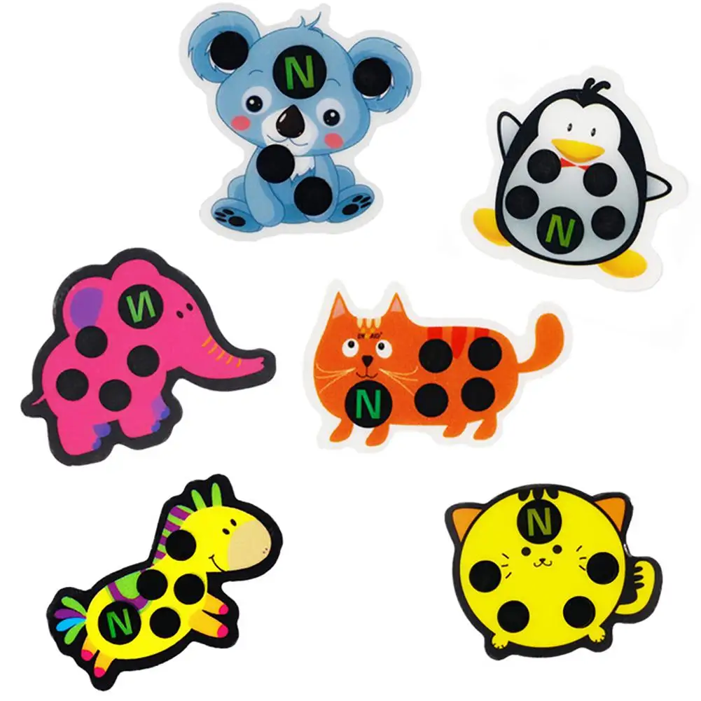 

5Pcs Baby Children Forehead Temperature Sticker Cartoon Bee Bear Animal LCD Body Fever Gauge Thermometers Stickers for Kids Care