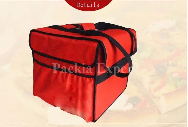 Доставка пиццы сумка для 7 шт. 12 "38*38*35 см с PPS поддержка были тепла зарядки торт сок популярный стиль теплоизоляция сумка