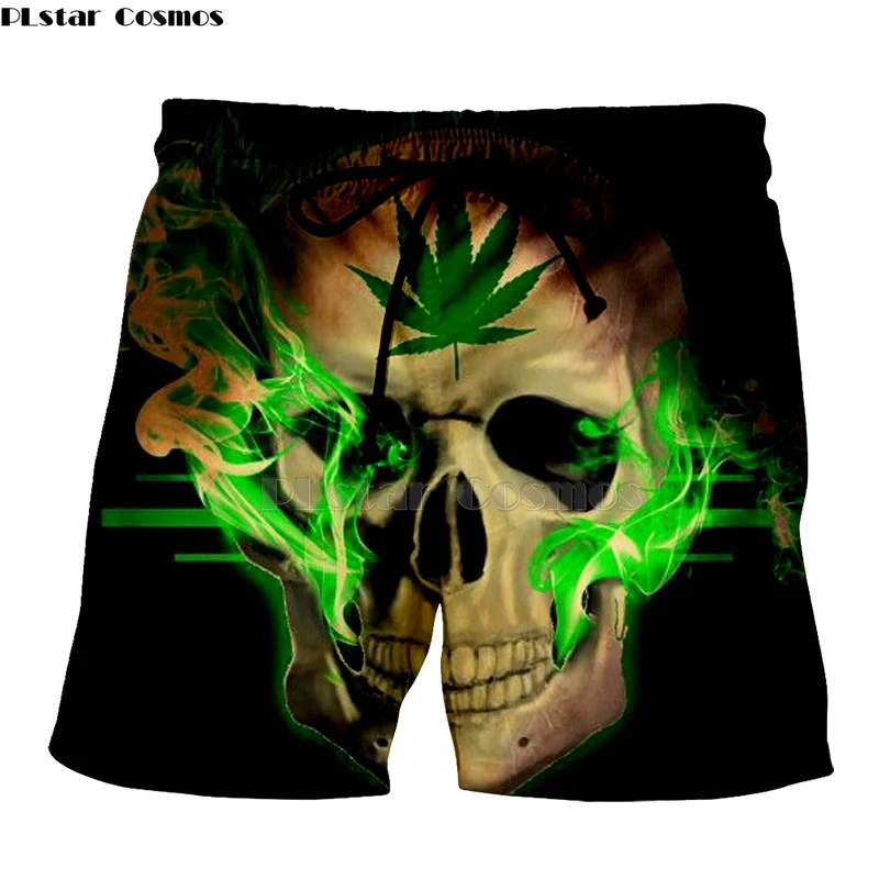 Newest Hot Hemp leaf Harajuku Men's Summer Casual Shorts 3D Print Loose Beach Weeds skull Brand Shorts Drop Shipping shorts Newest Hot Hemp leaf Harajuku Men's Summer Casual Shorts 3D Print Loose Beach Weeds skull Brand Shorts Drop Shipping shorts