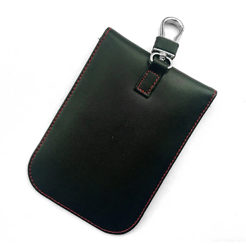 

Leather RFID Signal Blocking Anti Theft Pouch Case For Car Key Fob High Quality
