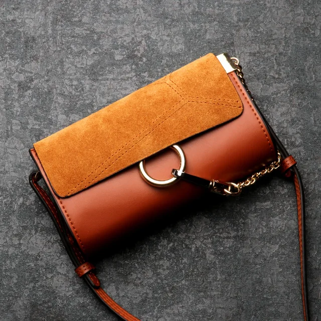 2019 جديد الأوروبية والأمريكية الحصري سلسلة حقيبة كتف العصرية جلد طبيعي Crossbody حقائب النساء حقيبة ساع