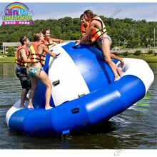 Latest craze Inflatable Saturn Rocker water floating fidget spinner toy ,Inflatable Floating Spinner toys
