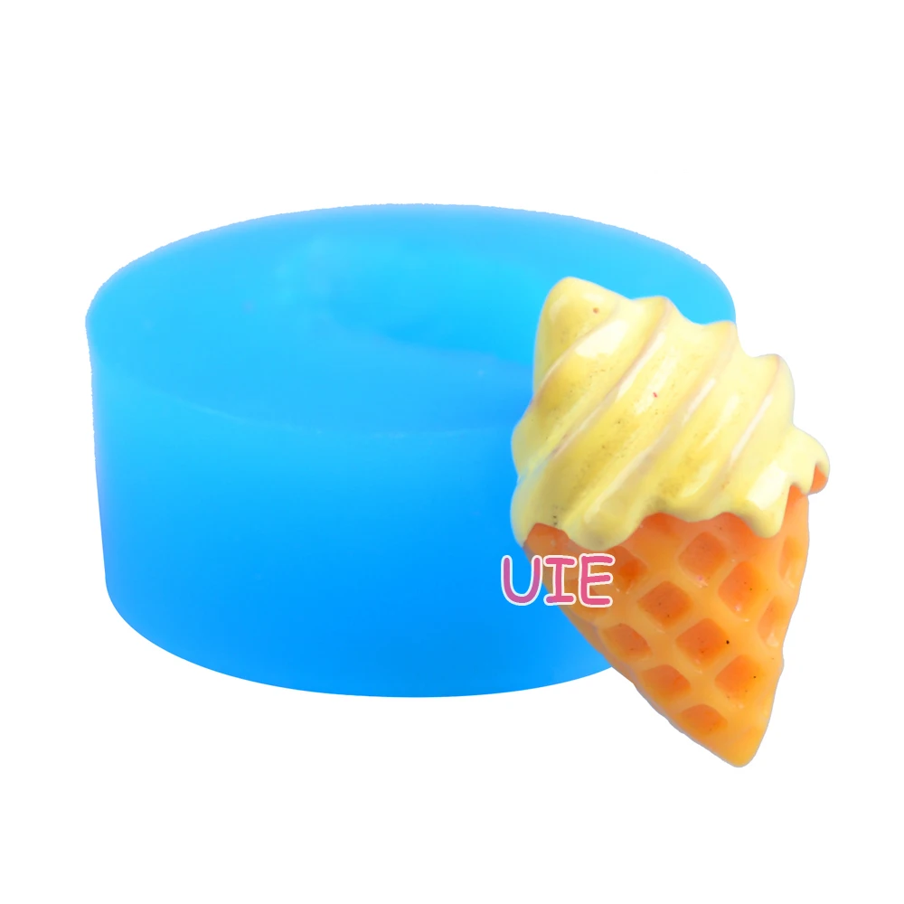 Kawaii Ice Cream Cone Silicone Mold Craft Supplies Tools Molding Casting Kromasol Com