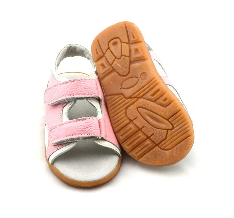 Детские сандалии; Новинка года; Летняя детская обувь из натуральной кожи; повседневные пляжные сандалии на плоской подошве; нескользящая обувь для мальчиков и девочек